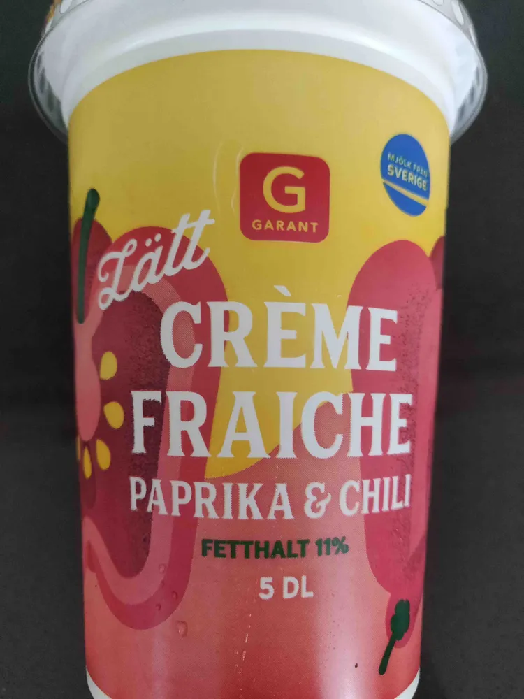 Crème fraiche paprika & chili
