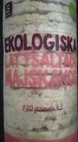 Ekologiska lättsaltade majskakor