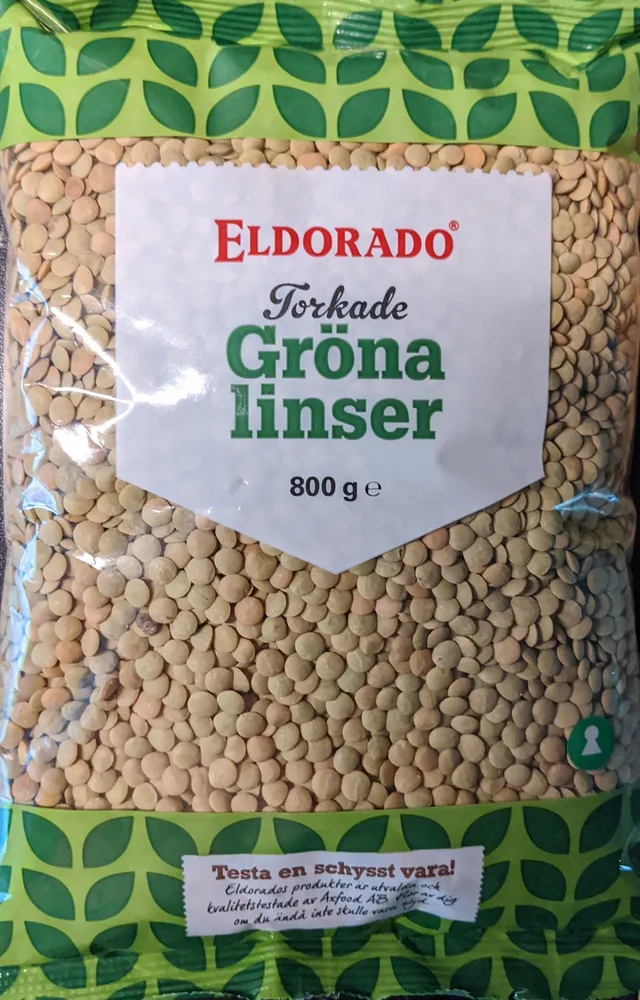 Torkade Gröna Linser