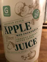 Pressad juice äpple med fruktkött