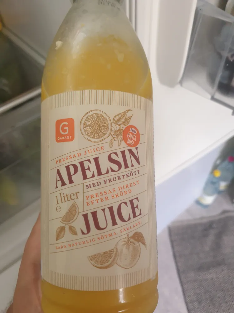 Apelsinjuice med fruktkött