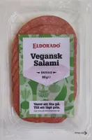 Vegansk salami, skivad