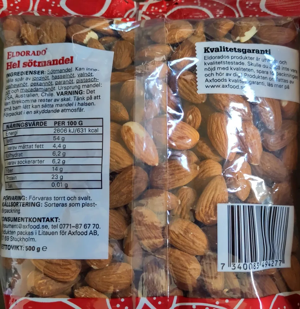 Hel sötmandel