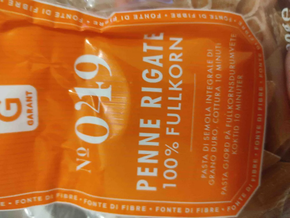 Penne Rigate 100% fullkorn