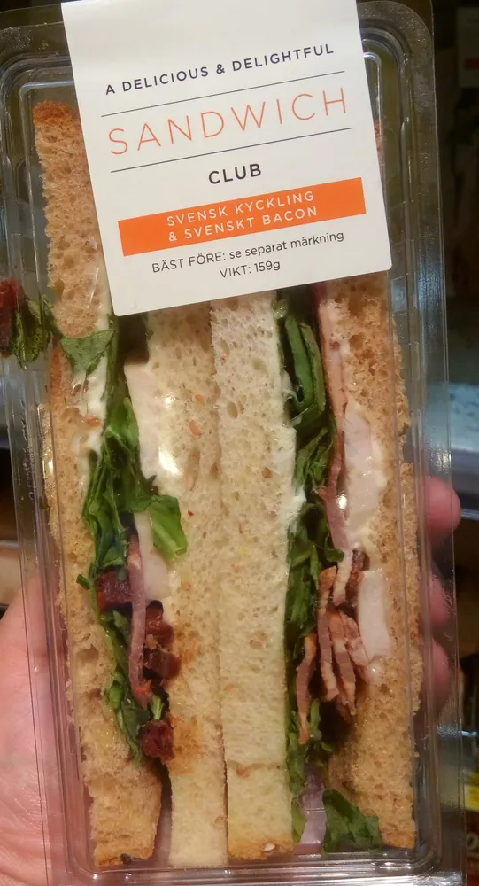 Sandwich Club Spicy kyckling & svenskt bacon