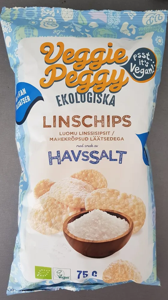 Veggie Peggy Ekologiska Linschips Havssalt