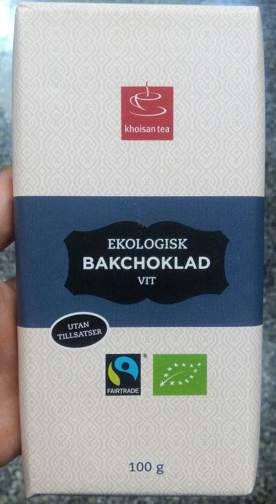 Ekologisk bakchoklad vit