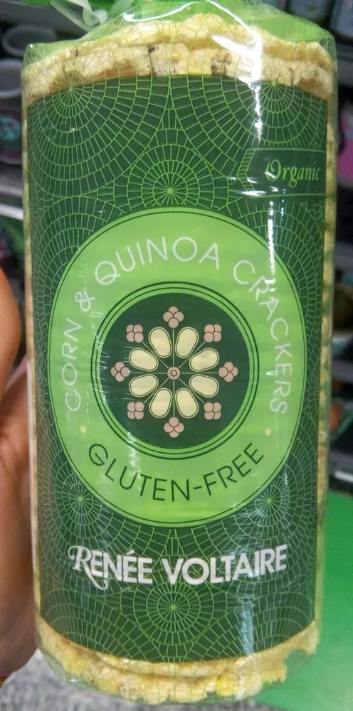 Corn & quinoa crackers