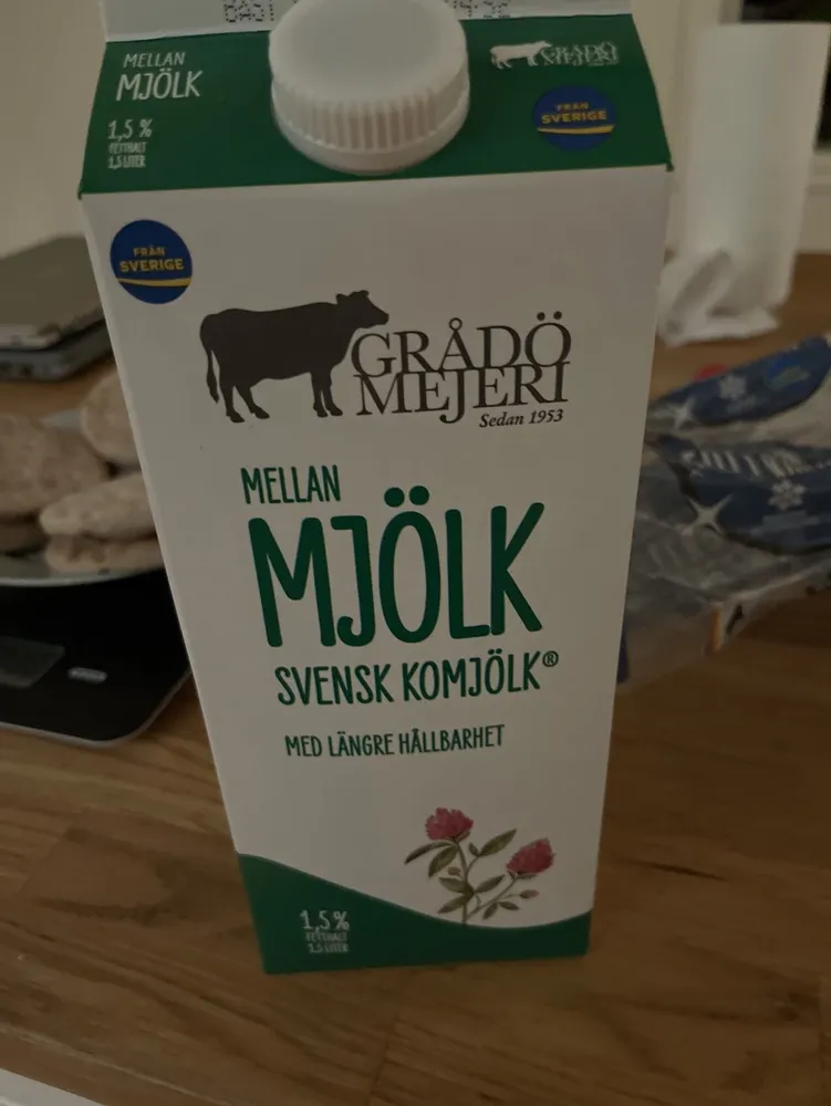 Mellan Mjölk Svensk Komjölk