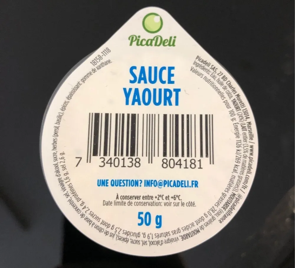 Sauce Yaourt PicaDeli