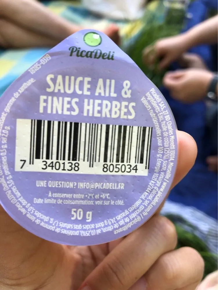 Sauce ail eh fines herbes