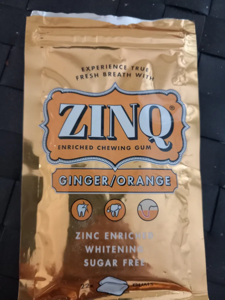 Ginger/Orange Enriched Chewing Gum