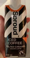 Iced salted caramel coffee