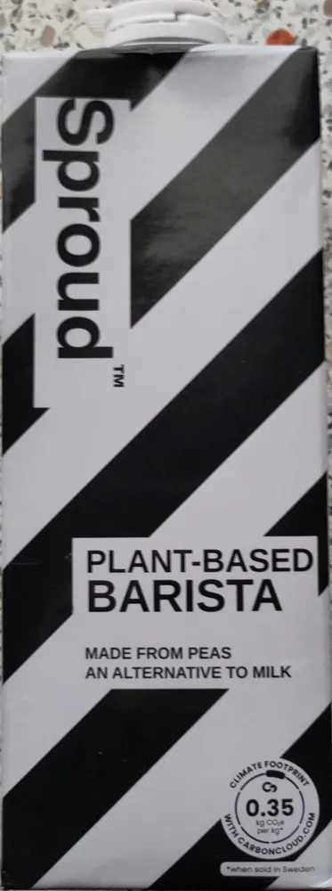 Kasviperäinen barista herneestä
