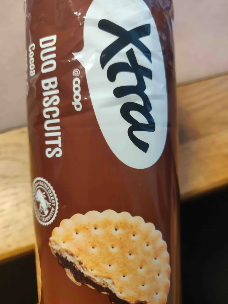Duo biscuits cocoa