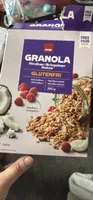 GRANOLA Hindbær/Bringebær - glutenfri Kokos