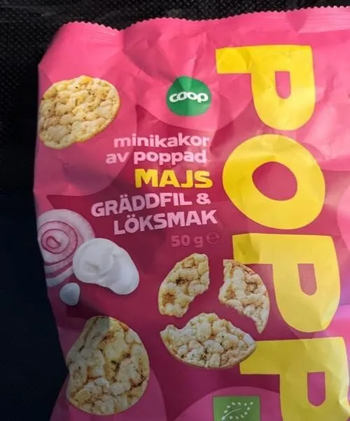 Minimajskager med sour cream og onion