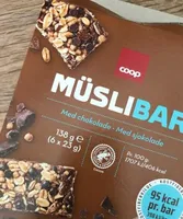 Coop Müslibar Sjokolade 6pk 138g