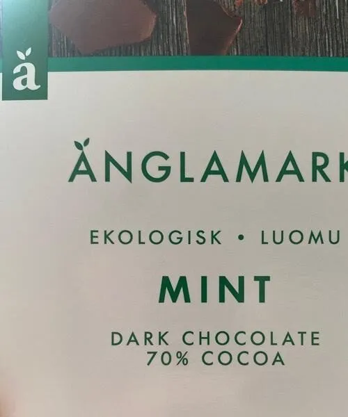 MINT Dark  chocolate 70%