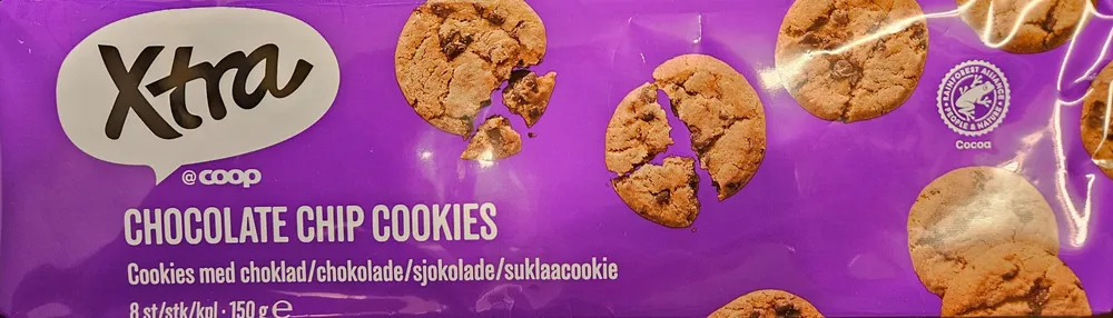 Cookies med sjokolade
