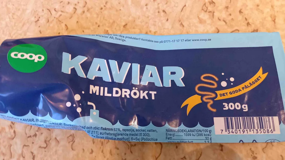Kaviar mildrökt