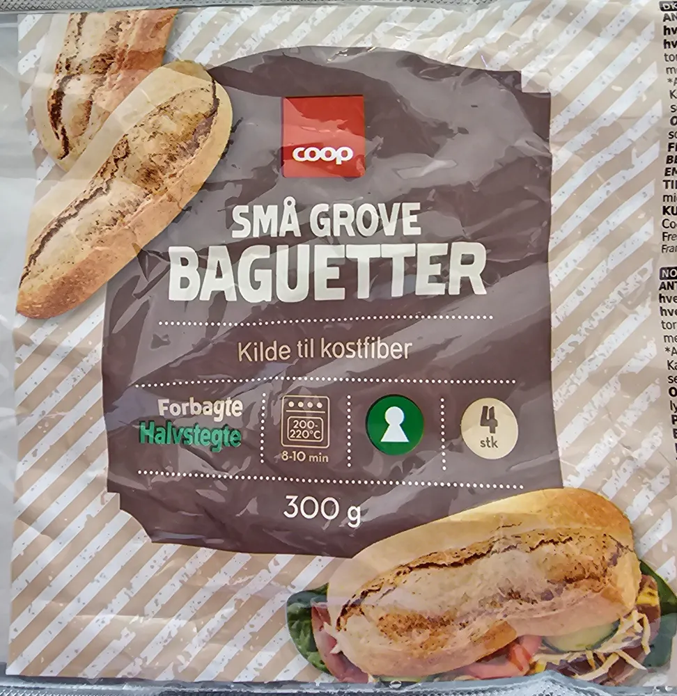 Små grove baguetter