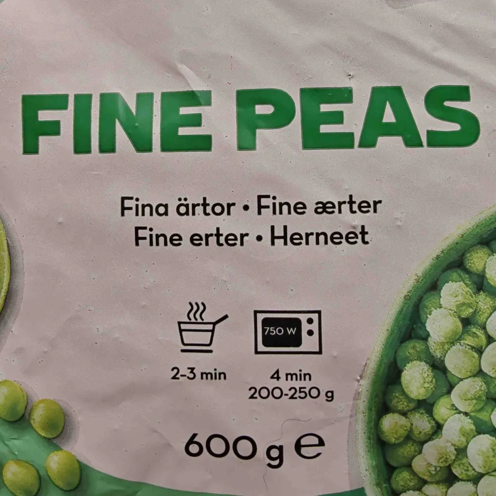 Fina Ärtor Fine Ærter Herneet