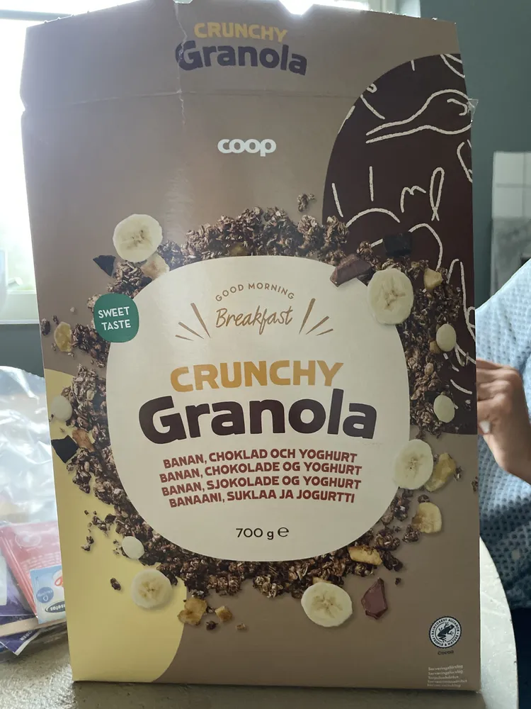 Crunchy Granola Banan Choklad Yoghurt