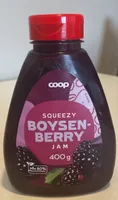 Squeezy boysenberry jam
