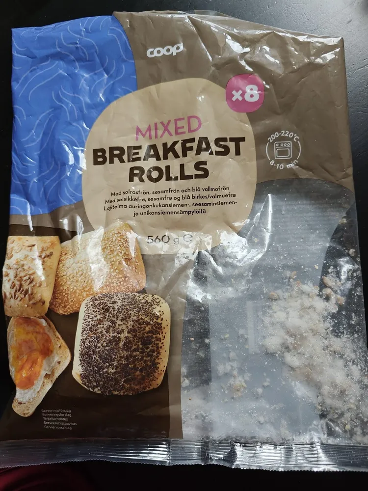 Blandede Hvetebrød