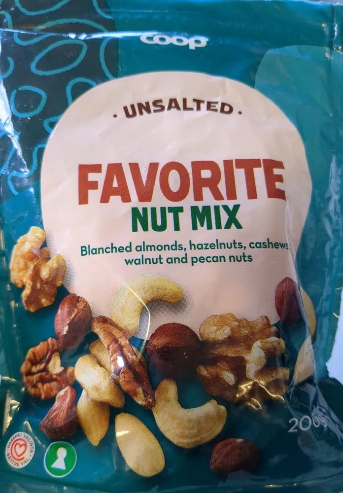 Unsalted Favorite Nut Mix