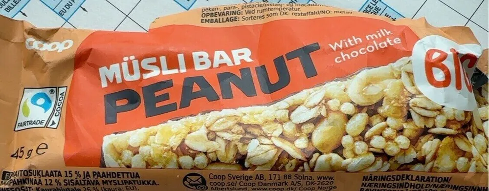 Müsli Bar Peanut