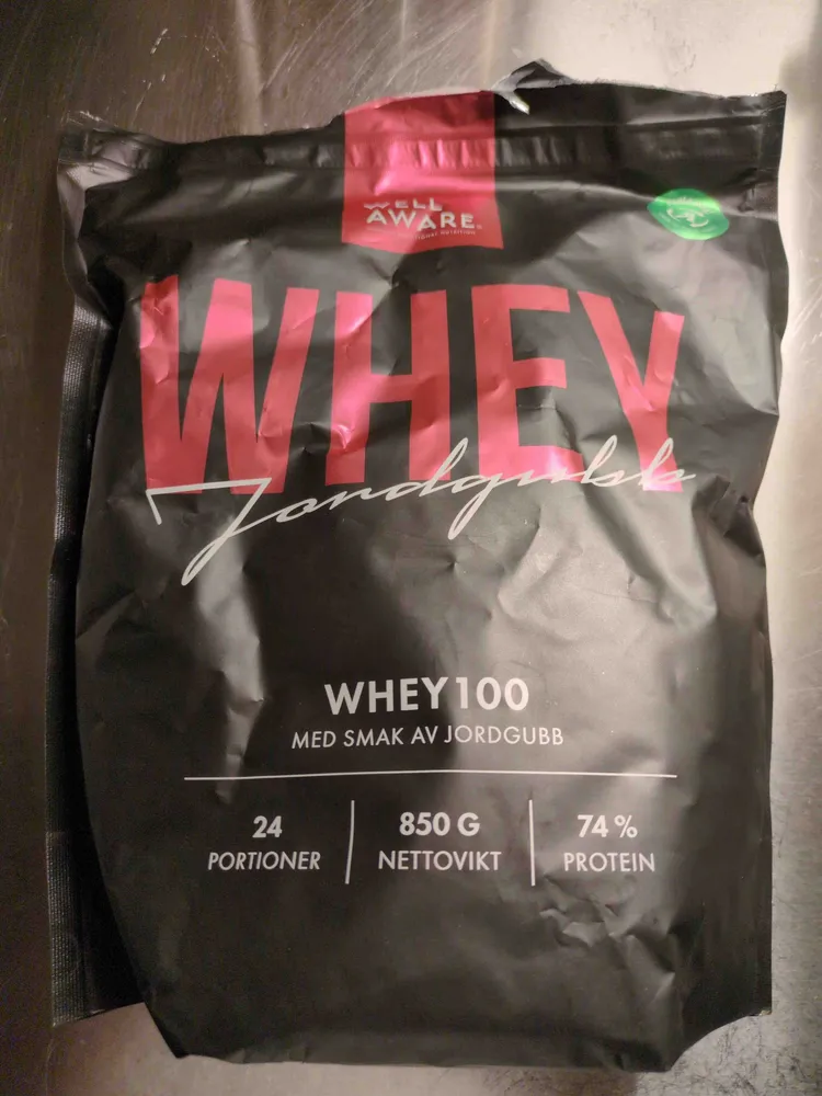 Whey 100 Med Smak Av Jordgubb