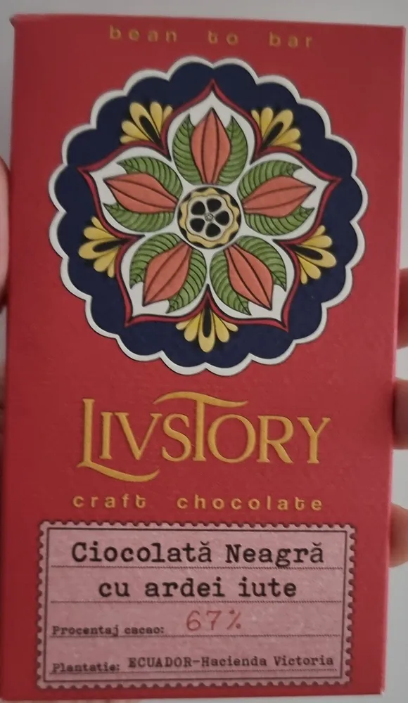 Ciocolată neagră cu ardei iute