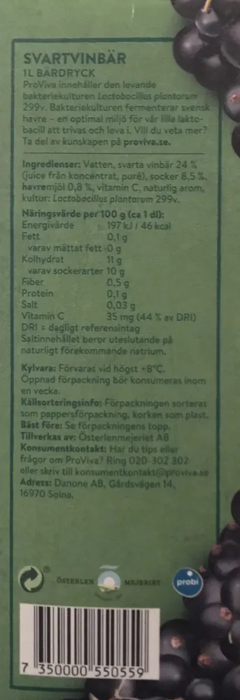 Svartvinbärsdryck