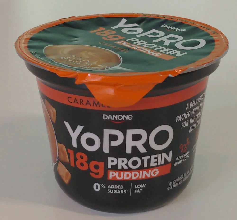 YoPRO protein pudding caramel