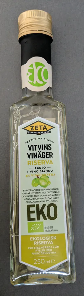 Vitvins Vinäger Riserva