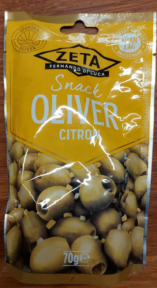 Snack oliver citron