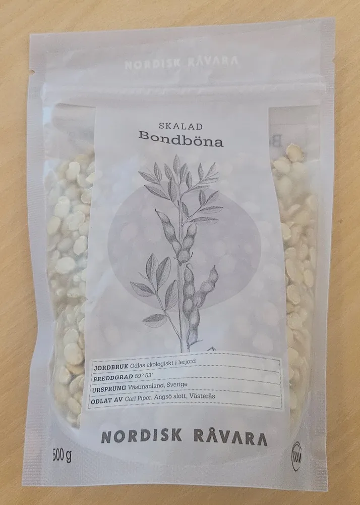 Skalad Bondböna