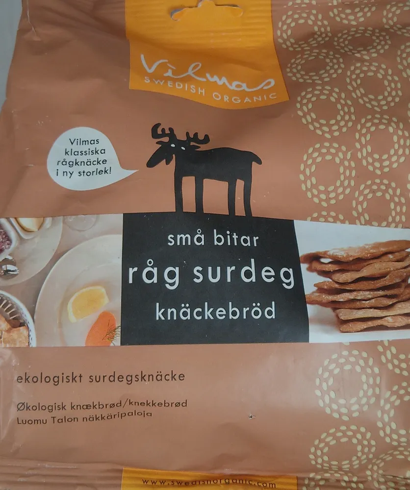 sma bitar rag surdeg knäckebröd