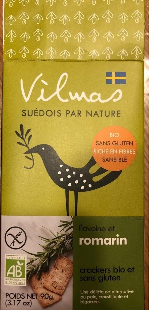 Crackers romarin bio et sans gluten