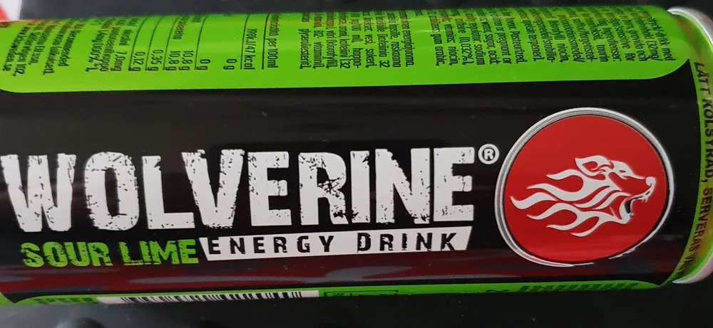 Wolverine Sour Lime Energy Drink