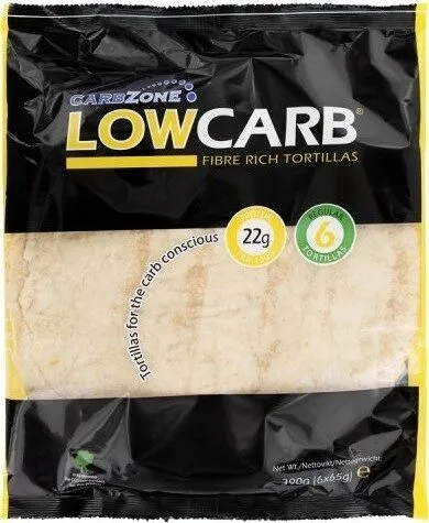 Low Carb Fibre Rich Tortilla Bread 6 x (390g)