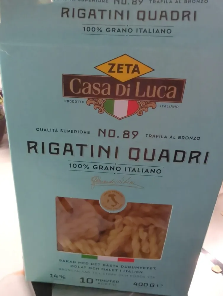 Rigatoni Quadri
