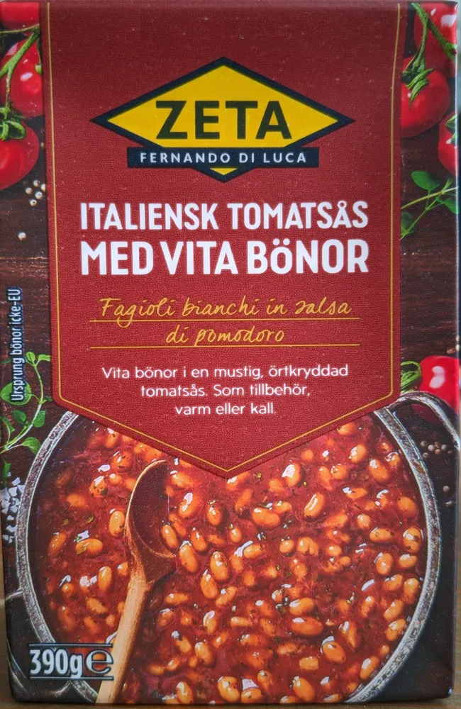 Italiensk Tomatsås Med Vita Bönor