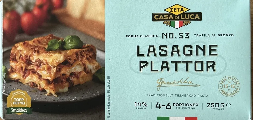 Lasagne Plattor