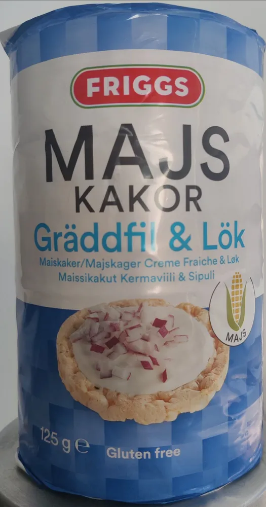 Majs Kakor Gräddfil & Lök