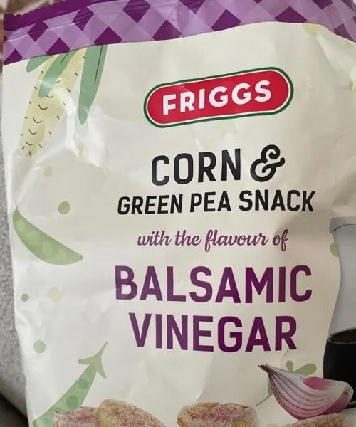 Corn & pea snack - balsamic vinegar