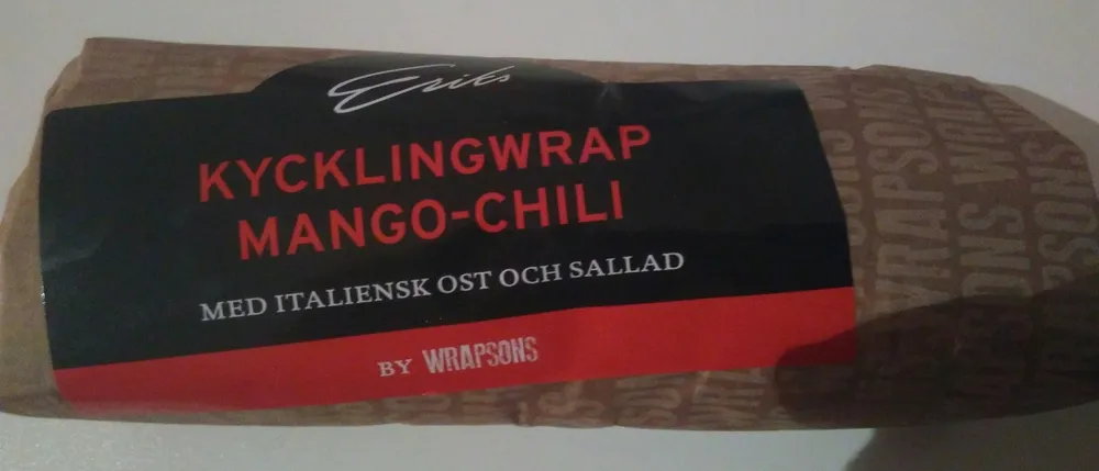 Kycklingwrap Mango-Chili med italiensk ost och sallad