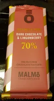 Organic & Pure Dark chocolate and lingonberry